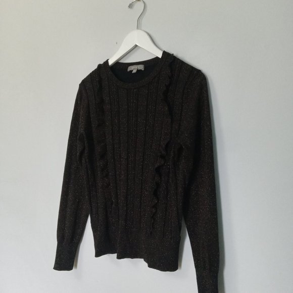 $5 LAST CALL! OASIS ~ Ruffle Sweater - Picture 5 of 10